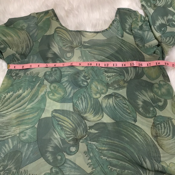 Show Me Your Mumu Green Leafs Print Top - Picture 4 of 9